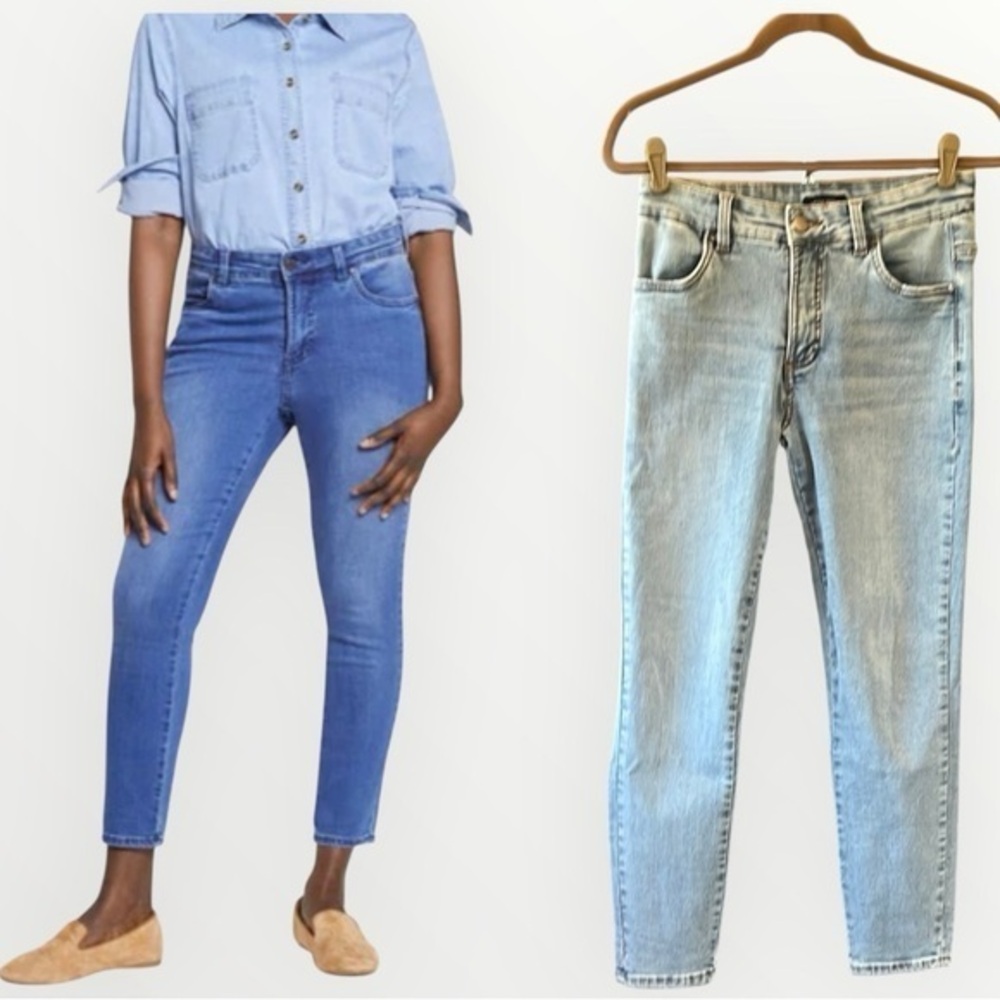 🥑Universal Standard Seine High Rise Skinny Jeans blue 4